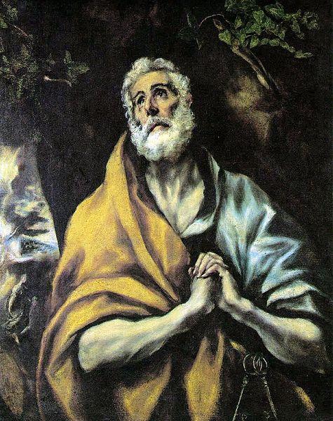 El Greco The Repentant Peter oil painting picture